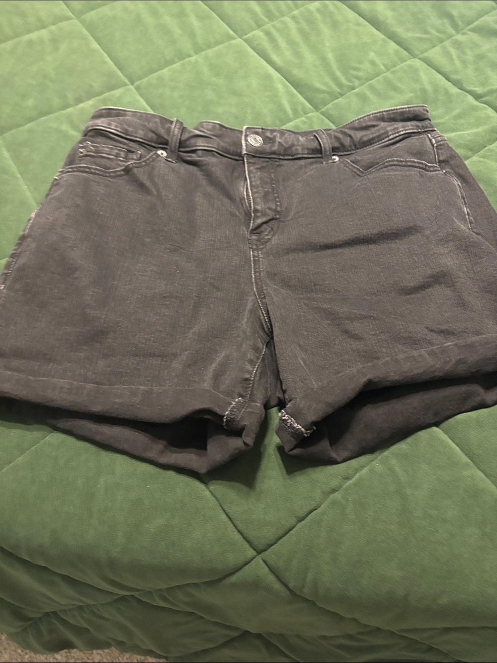 torrid Black Denim-Style Shorts